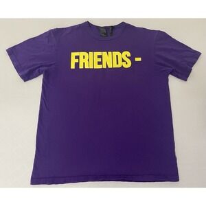 Vlone Friends Tee T-shirt Purple & Yellow Size‎ Medium Lakers